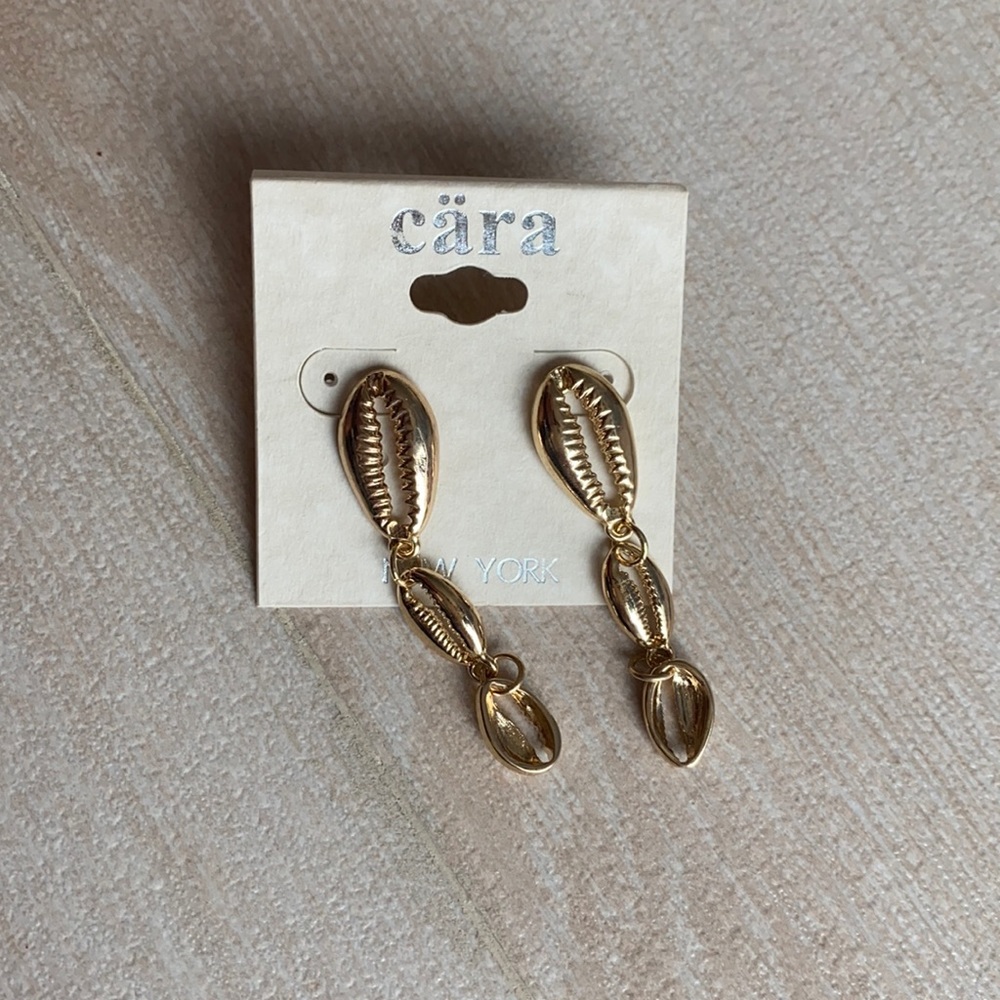 Cara Couture Puka Shell Drop Earrings